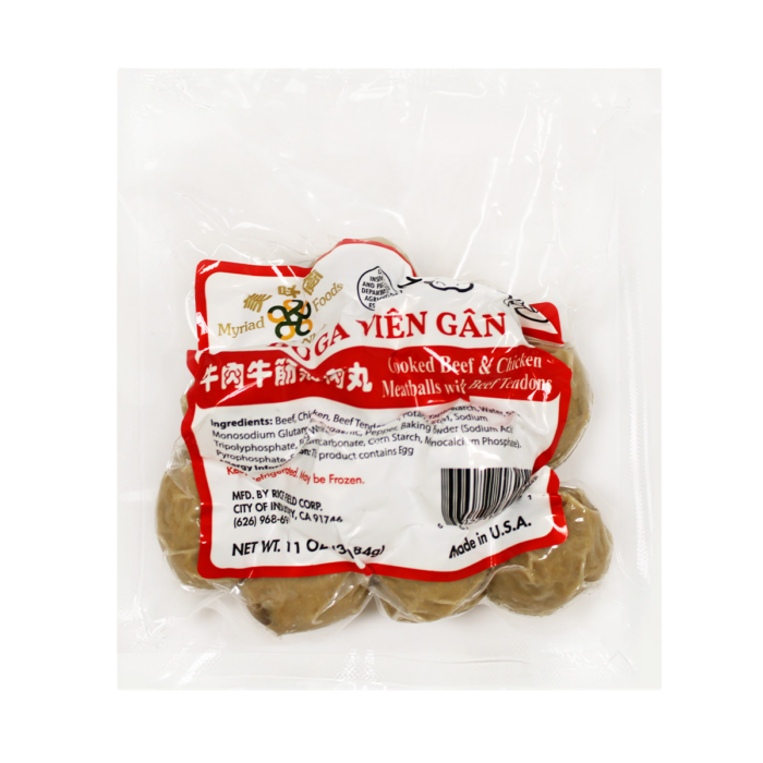 Myriad Foods Beef Tendon & Chicken Meatballs