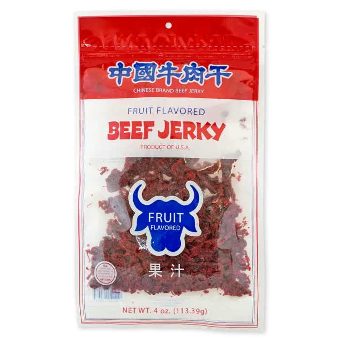 Chinese Brand Fruit Flavored Beef Jerky