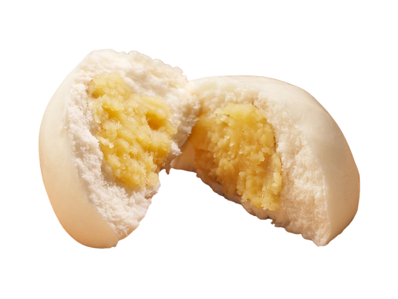 mung bean bun isolated