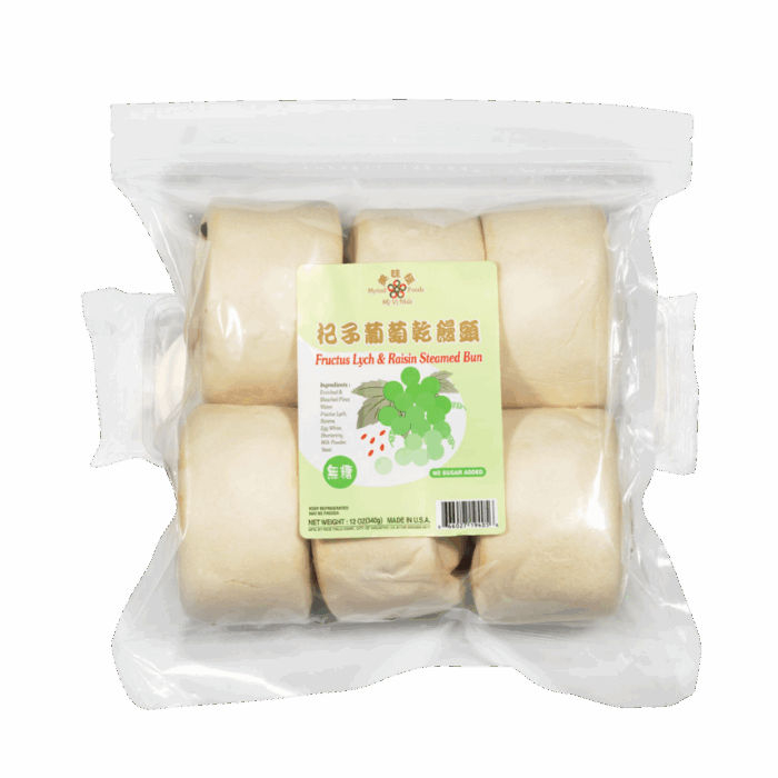 Myriad Foods Fructus Lych & Raisin Steamed Bun (Low Sugar)