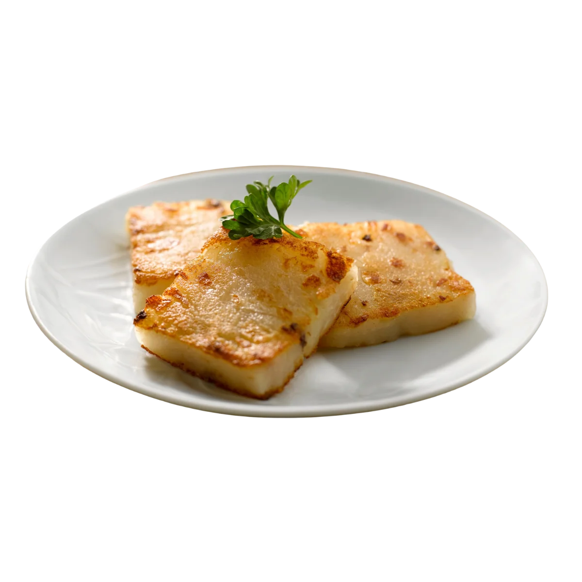 radish cake isolated