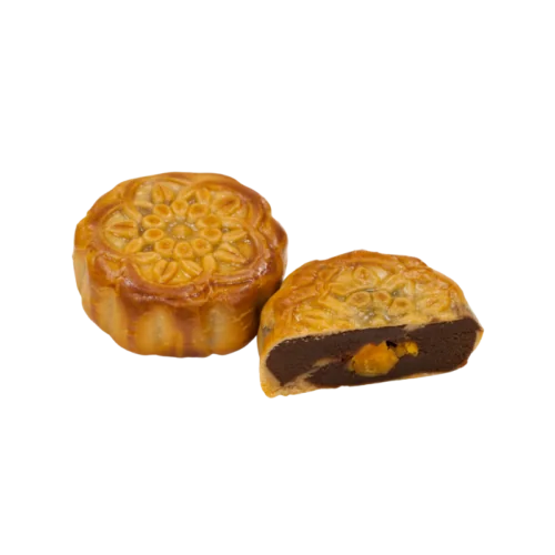 Quê Hương Red Bean Mooncake with Two Egg Yolks