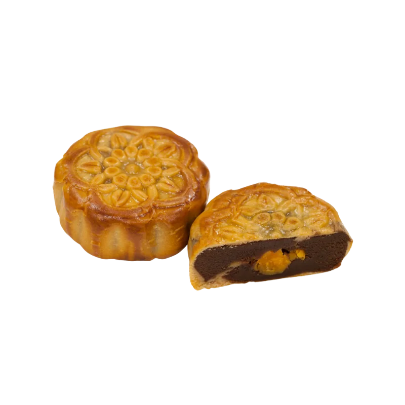 Quê Hương Red Bean Mooncake with Two Egg Yolks