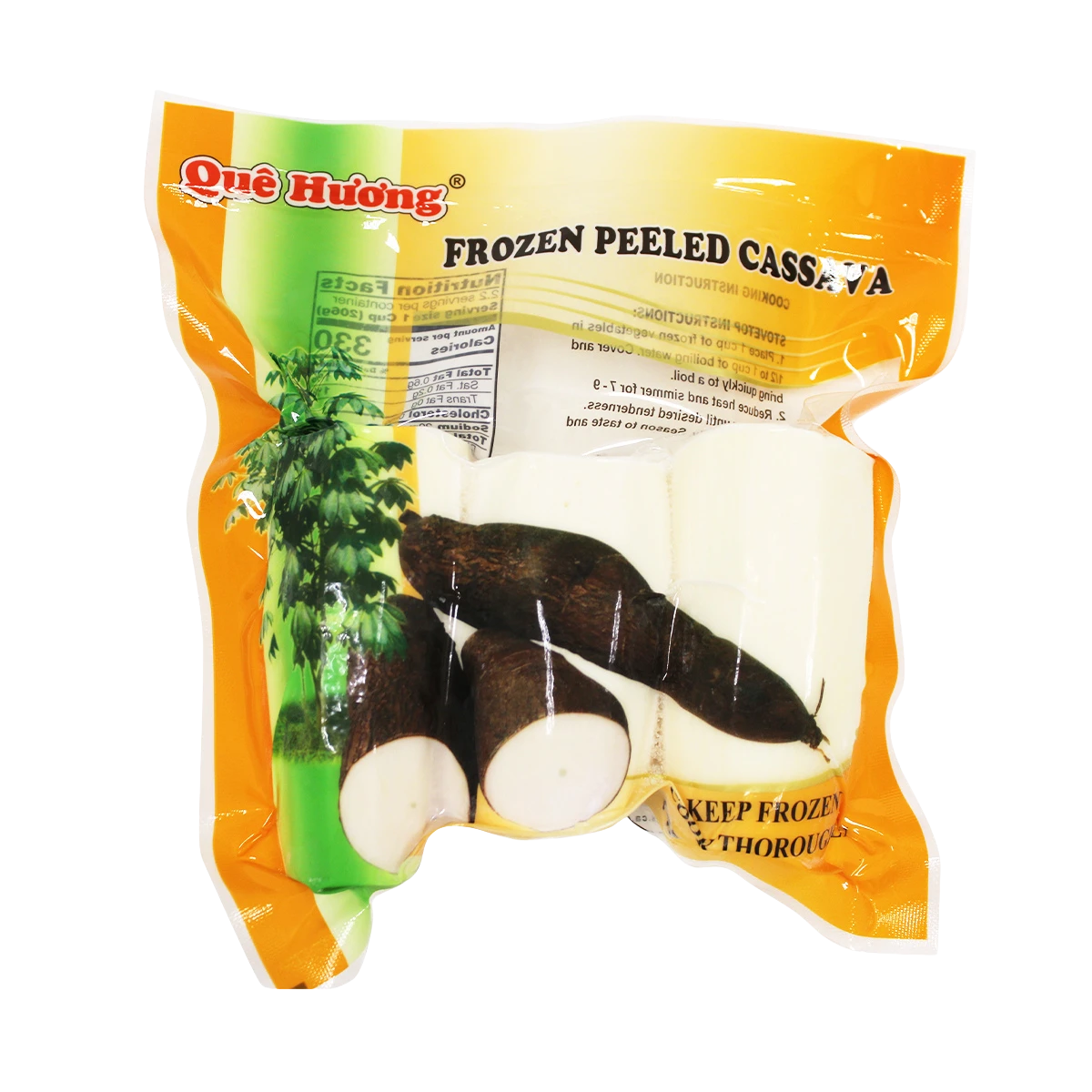 Quê Hương Frozen Peeled Cassava
