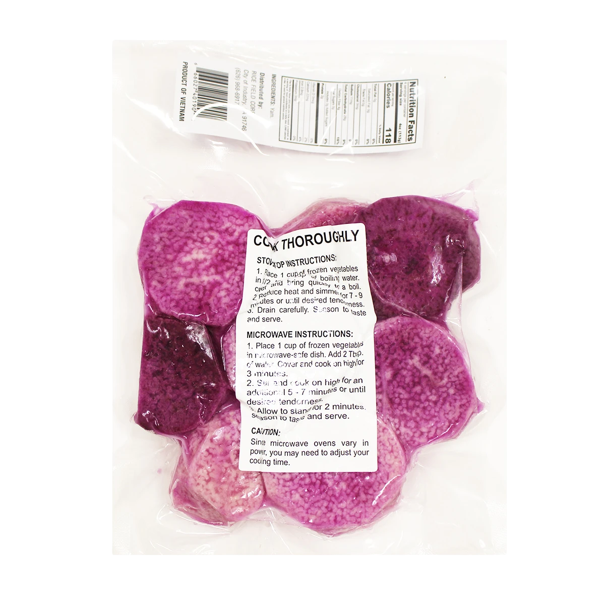 Quê Hương Frozen Peeled Yam - Image 2