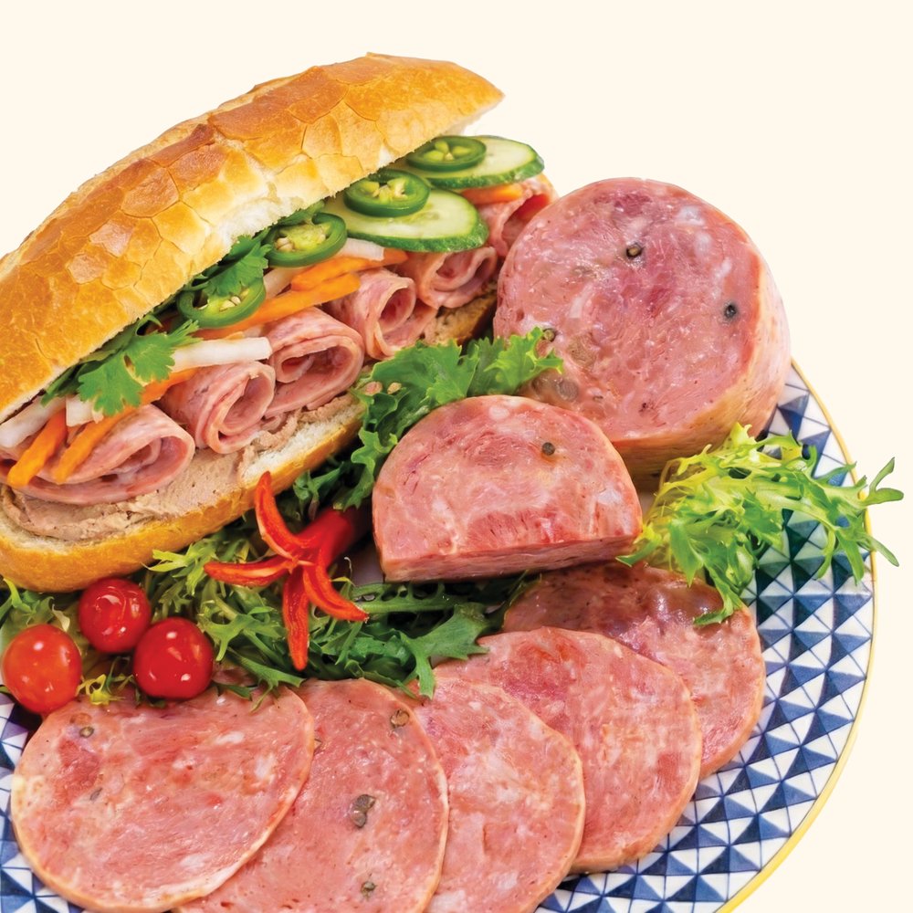 Banh mi with cured meats and pate