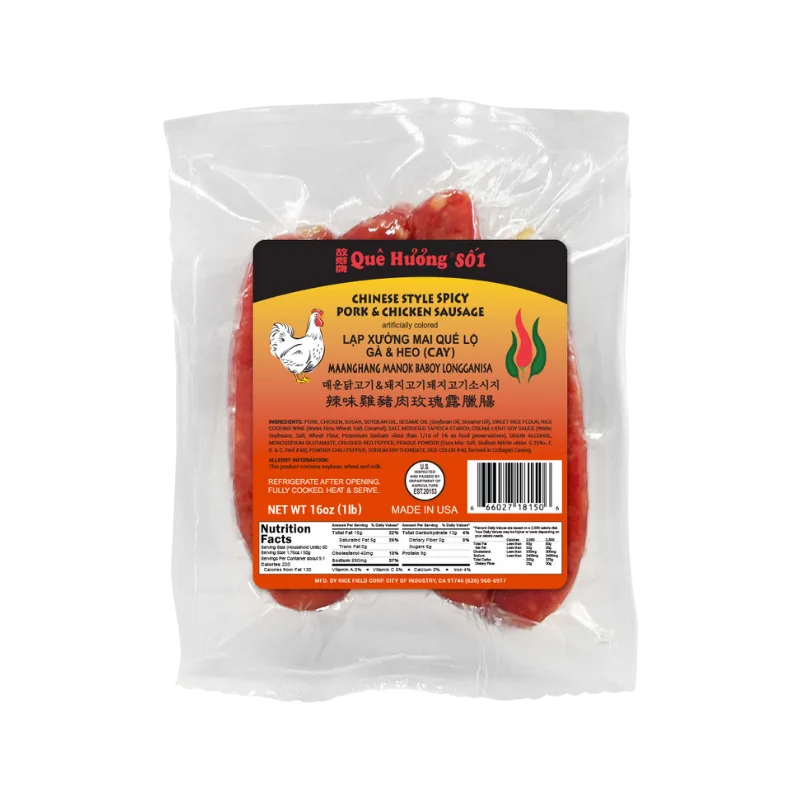 Quê Hương SỐ1 Chinese Style Pork & Chicken Spicy Sausage
